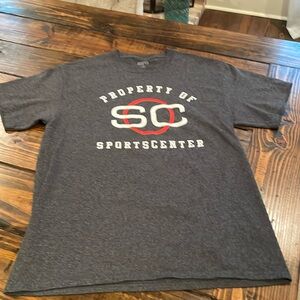ESPN Property of Sportscenter short sleeve T-shirt. AM. Excellent condition